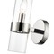 Z-Lite Datus 1 Light Wall Sconce, Polished Nickel & Clear 4008-1S-PN - alternate 2